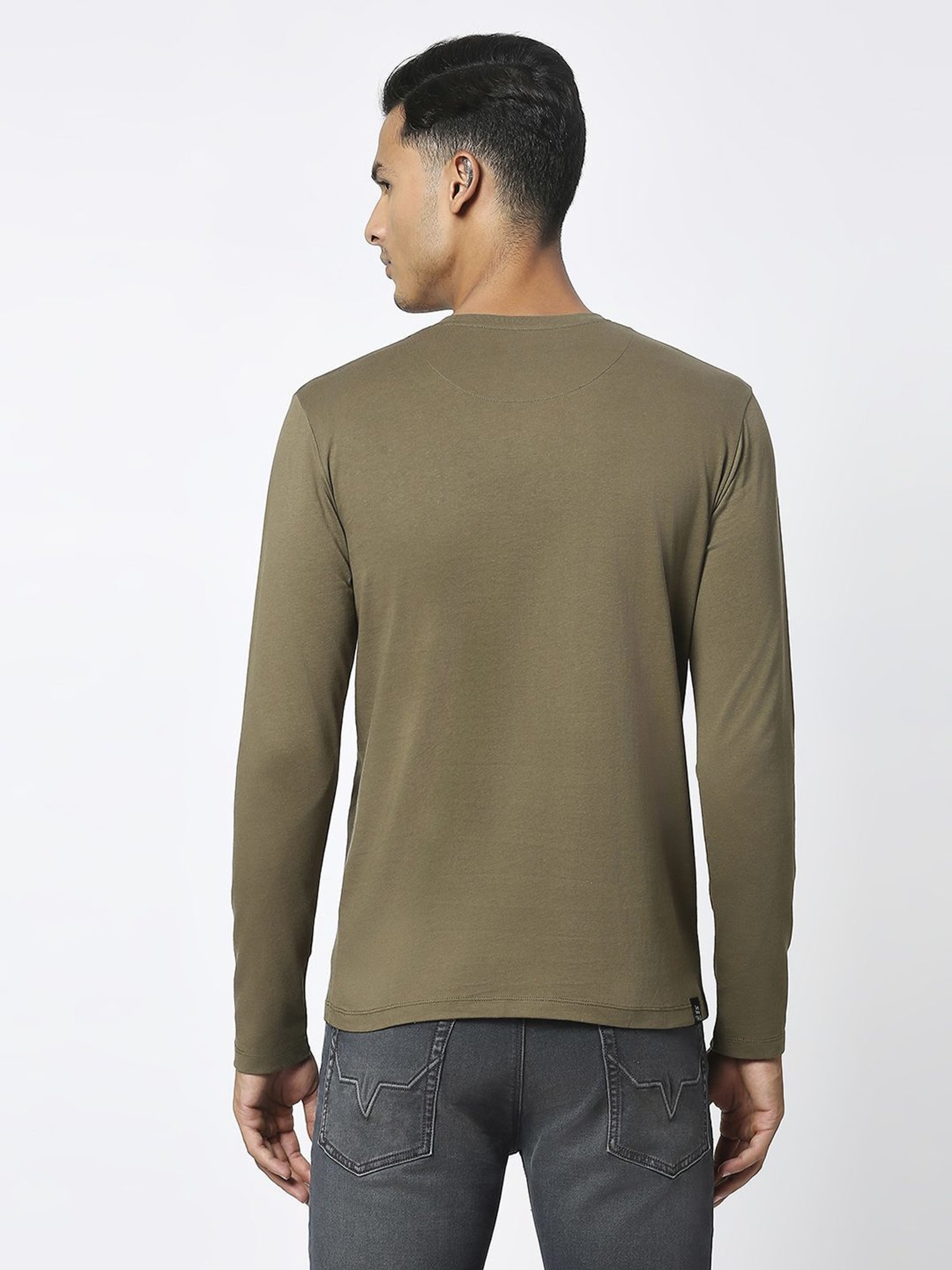 Being Human Green Regular Fit Printed T-Shirt