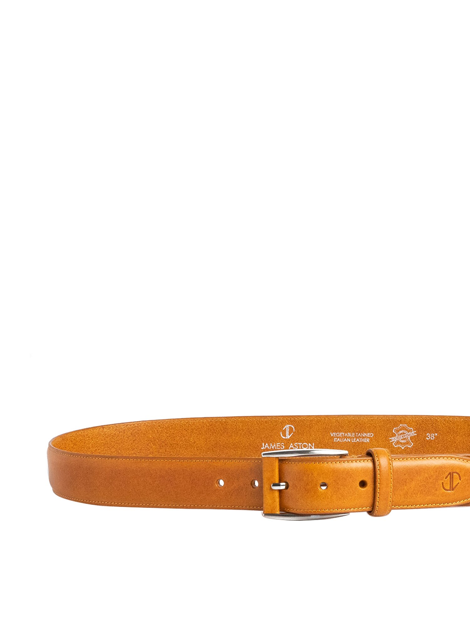 James Aston Tan Leather Waist Belt for Men