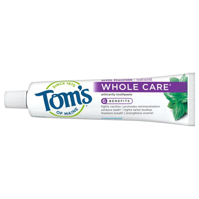 Tom's of Maine Whole Care Toothpaste Peppermint - 4.0oz/3pk