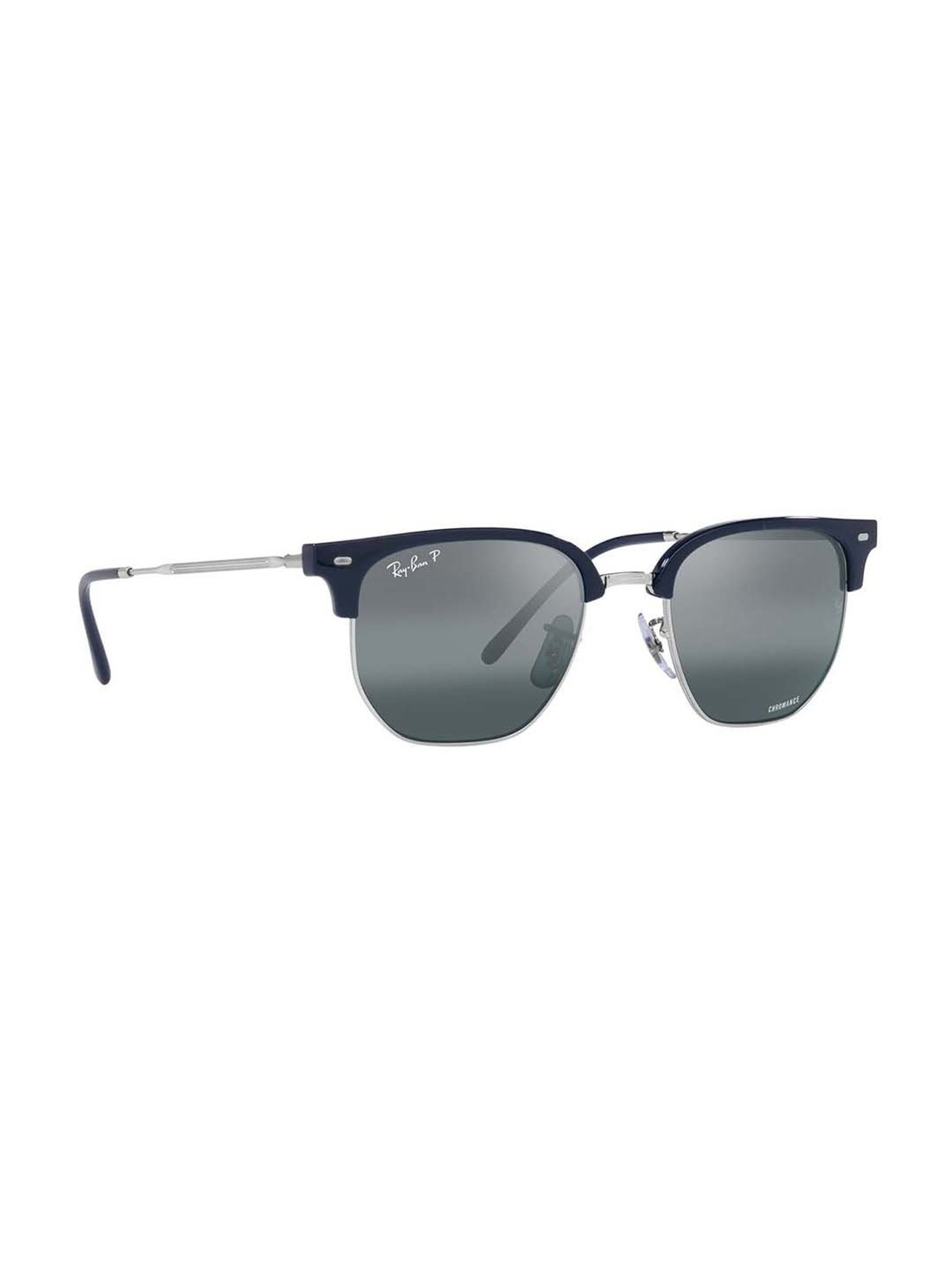 RAY-BAN Unisex Polarized Blue Lens Irregular Sunglasses - 0RB44166656G653