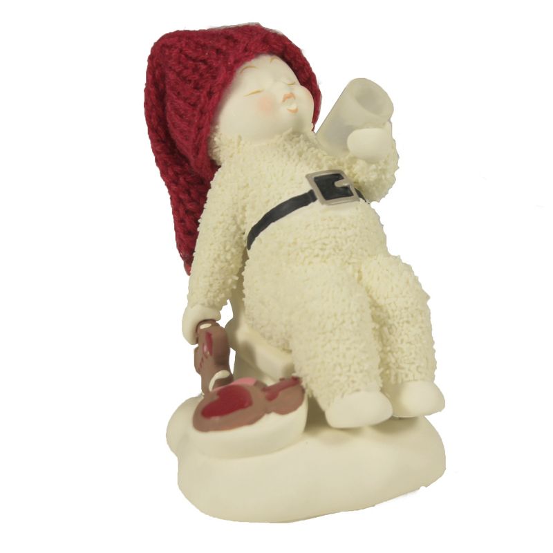 Dept 56 Snowbabies 3.5" I Ate Santa's Cookies Christmas Milk  -  Decorative Figurines