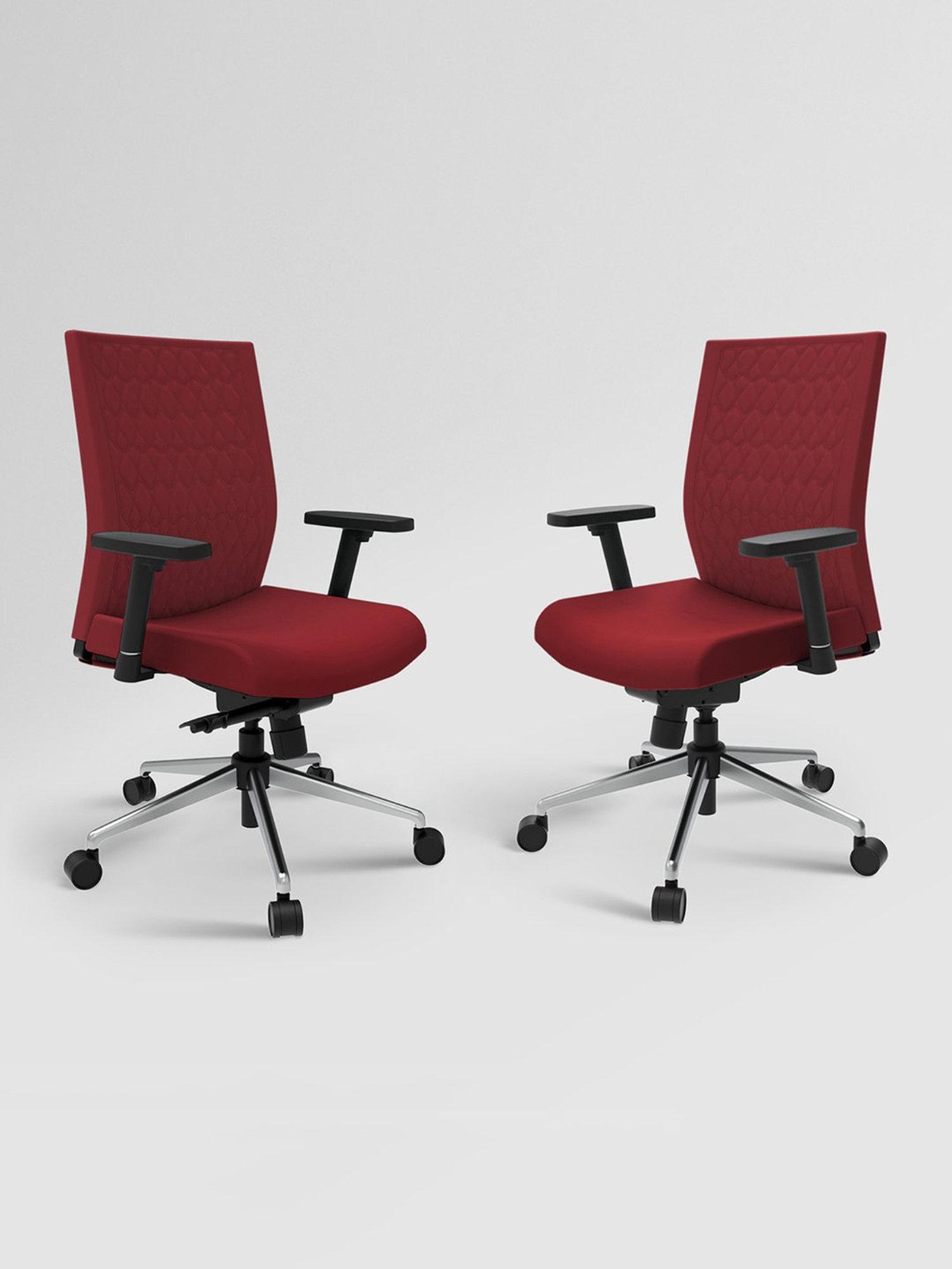 Godrej Interio Prime Milan Red Nylon High Back Chair