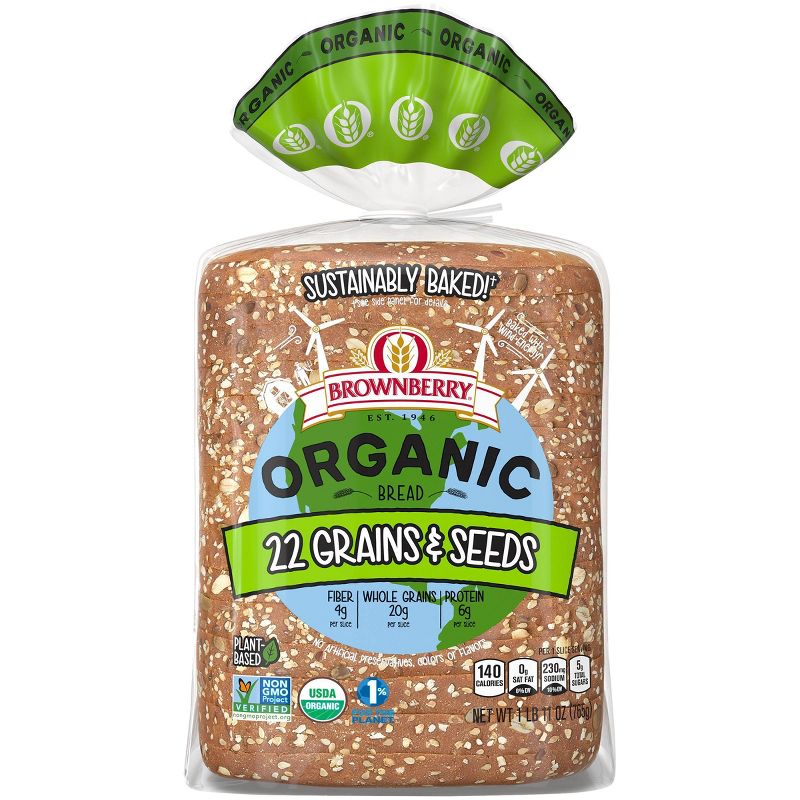 Brownberry Organic 22 Grains & seeds Bread - 27oz