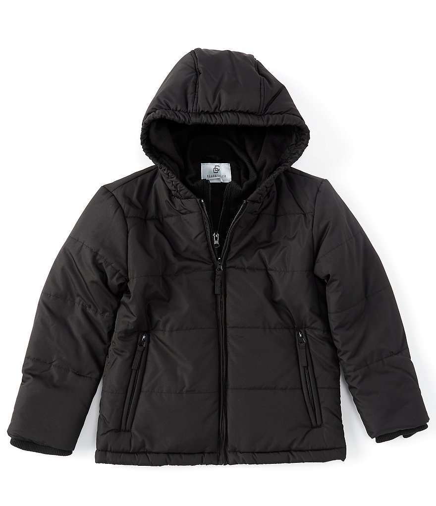 First Wave Big Boys 8-20 Brown Pleather Moto Jacket