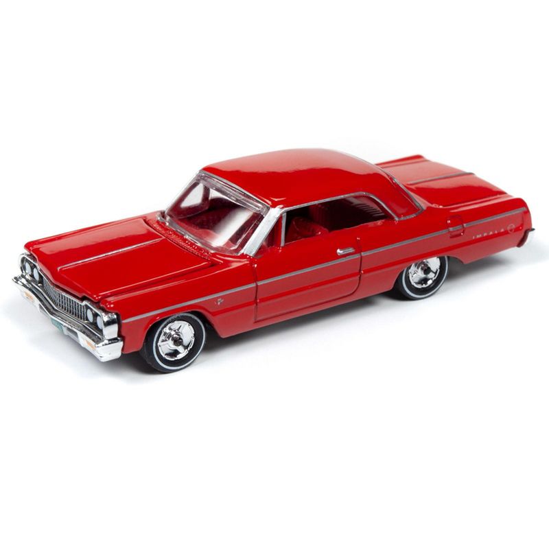 1964 Chevrolet Impala SS 409 Hardtop Riverside Red with Red Interior 1/64 Diecast Model Car by Racing Champions