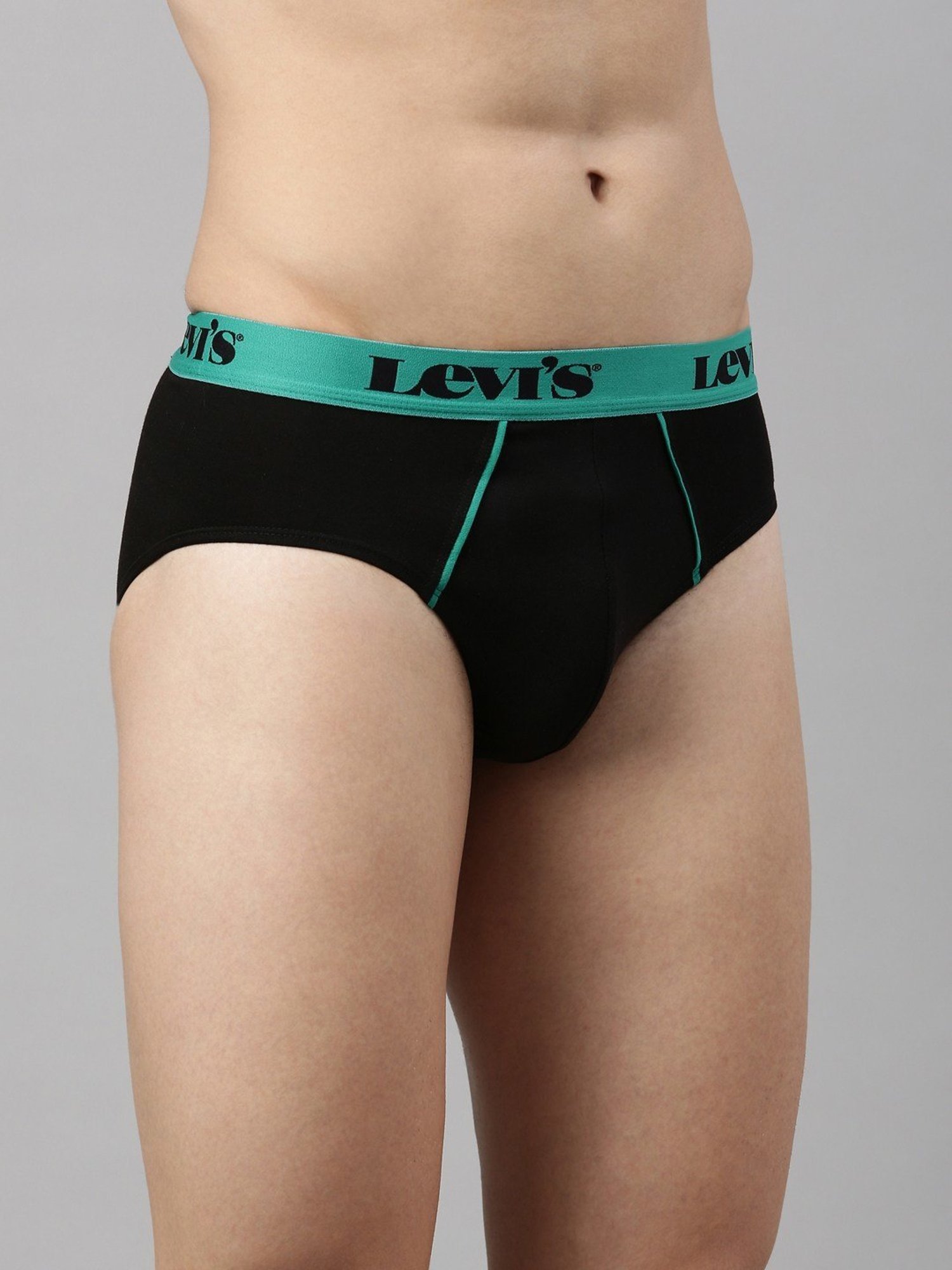 Levi's 065 Jet Black Cotton Regular Fit Briefs