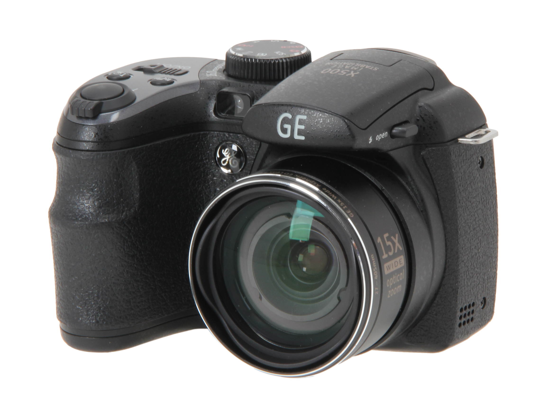 GE X500-BK Black 16 MP 27mm Wide Angle Digital Camera