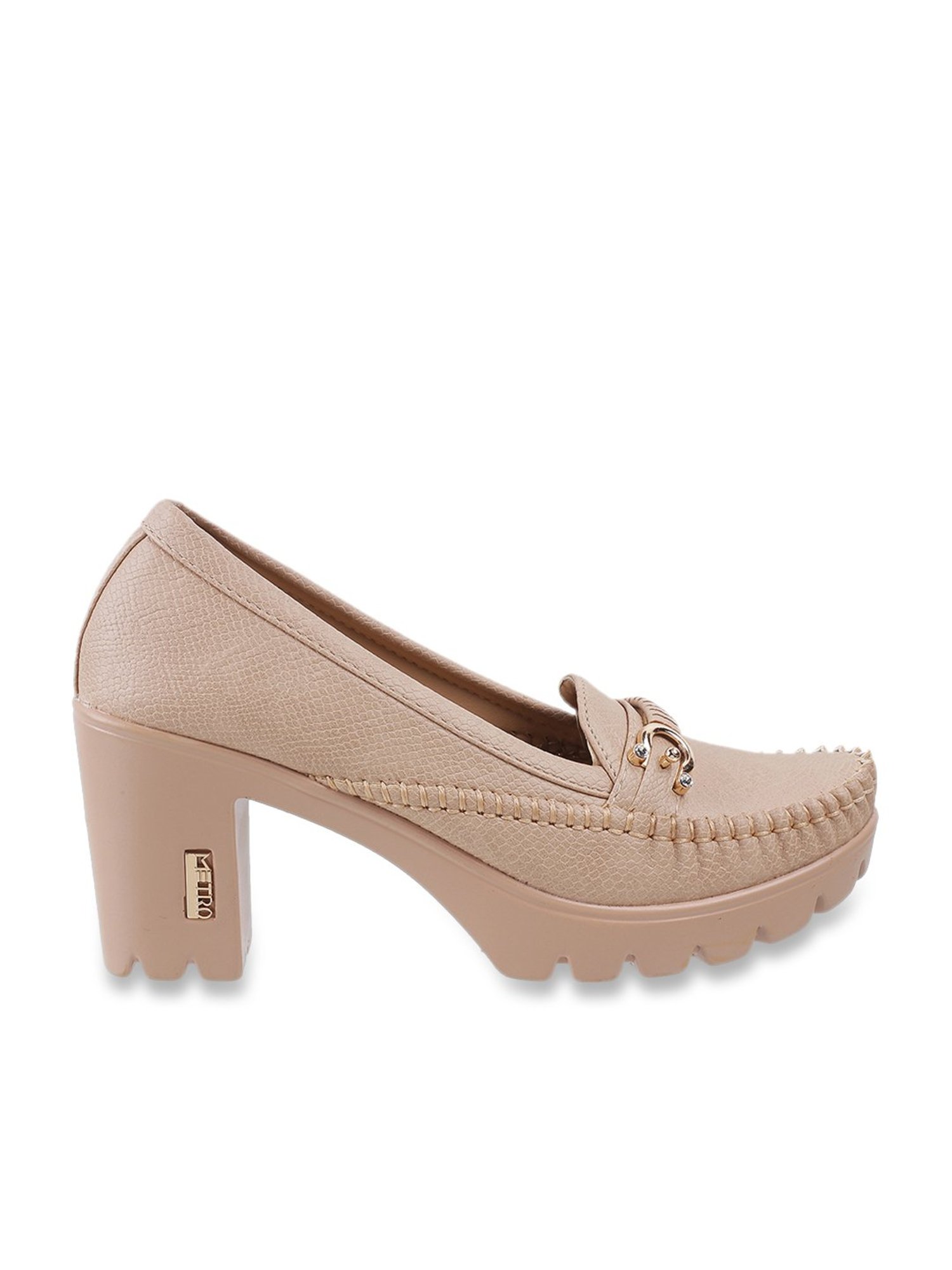 Metro Women's Beige Casual Loafers