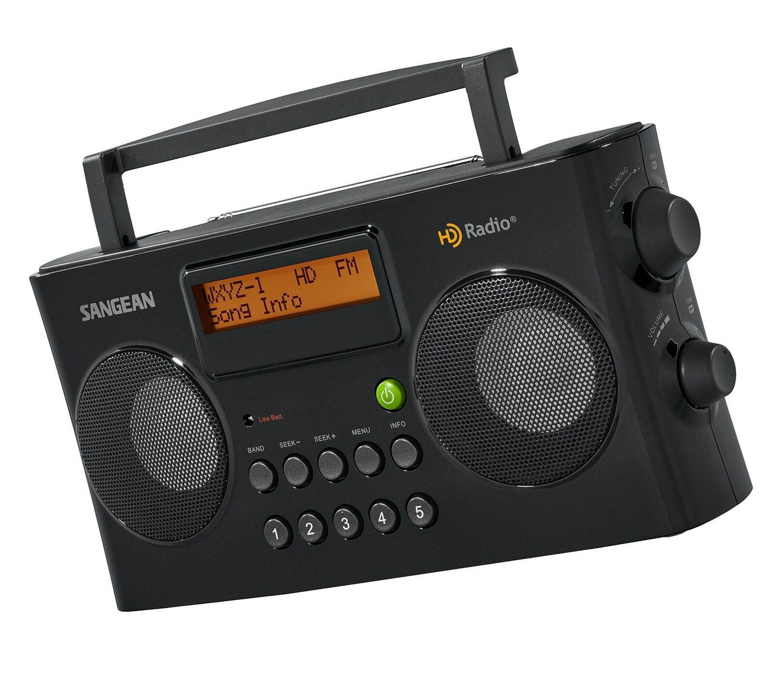 Sangean HDR-16 HD Radio/FM-Stereo/AM Portable Radio Black