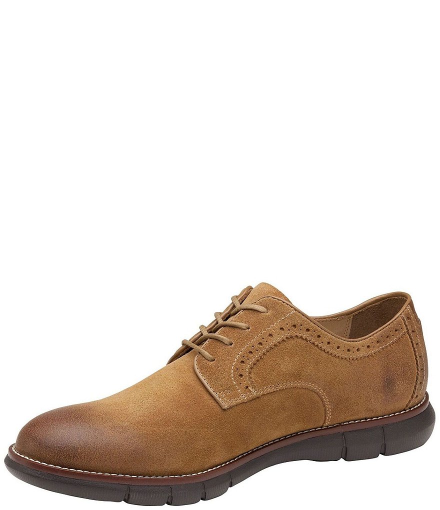 Johnston & Murphy Men's Holden Suede Plain Toe Oxfords