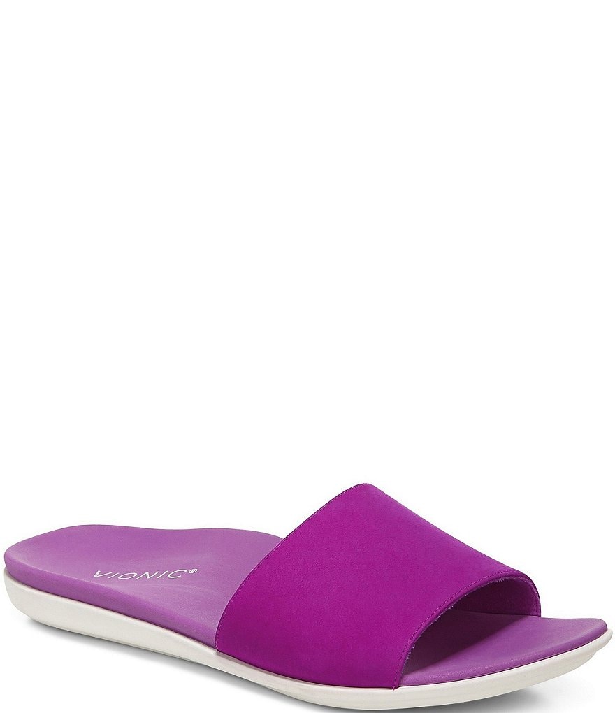 Vionic Val Nubuck Slides