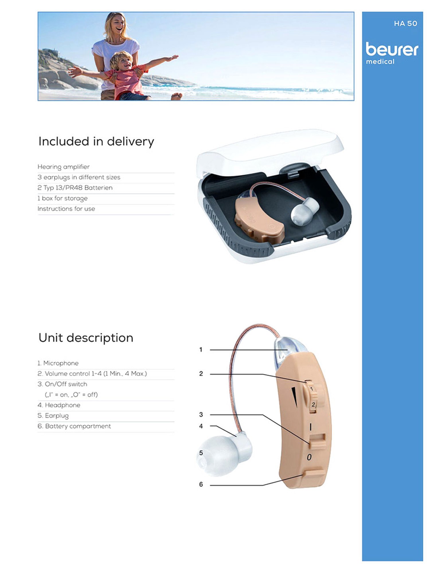 Beurer HA 50 Hearing Amplifier