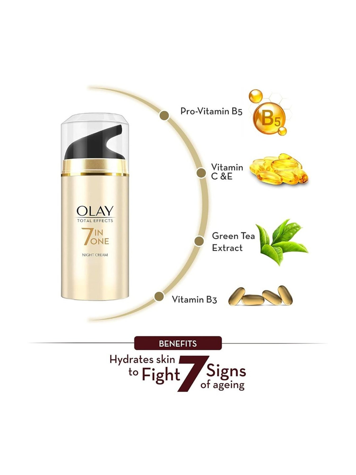 Olay Total Effects 7 IN 1 Night Cream - 20 gm