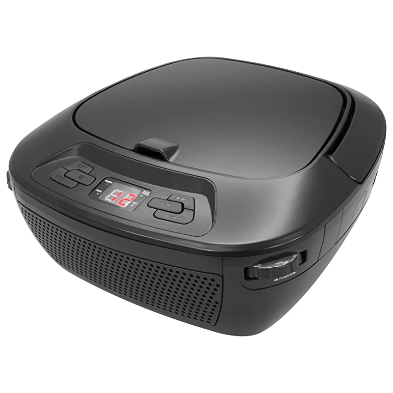 Portable Bluetooth BoomboxCd Player Black BCB117B