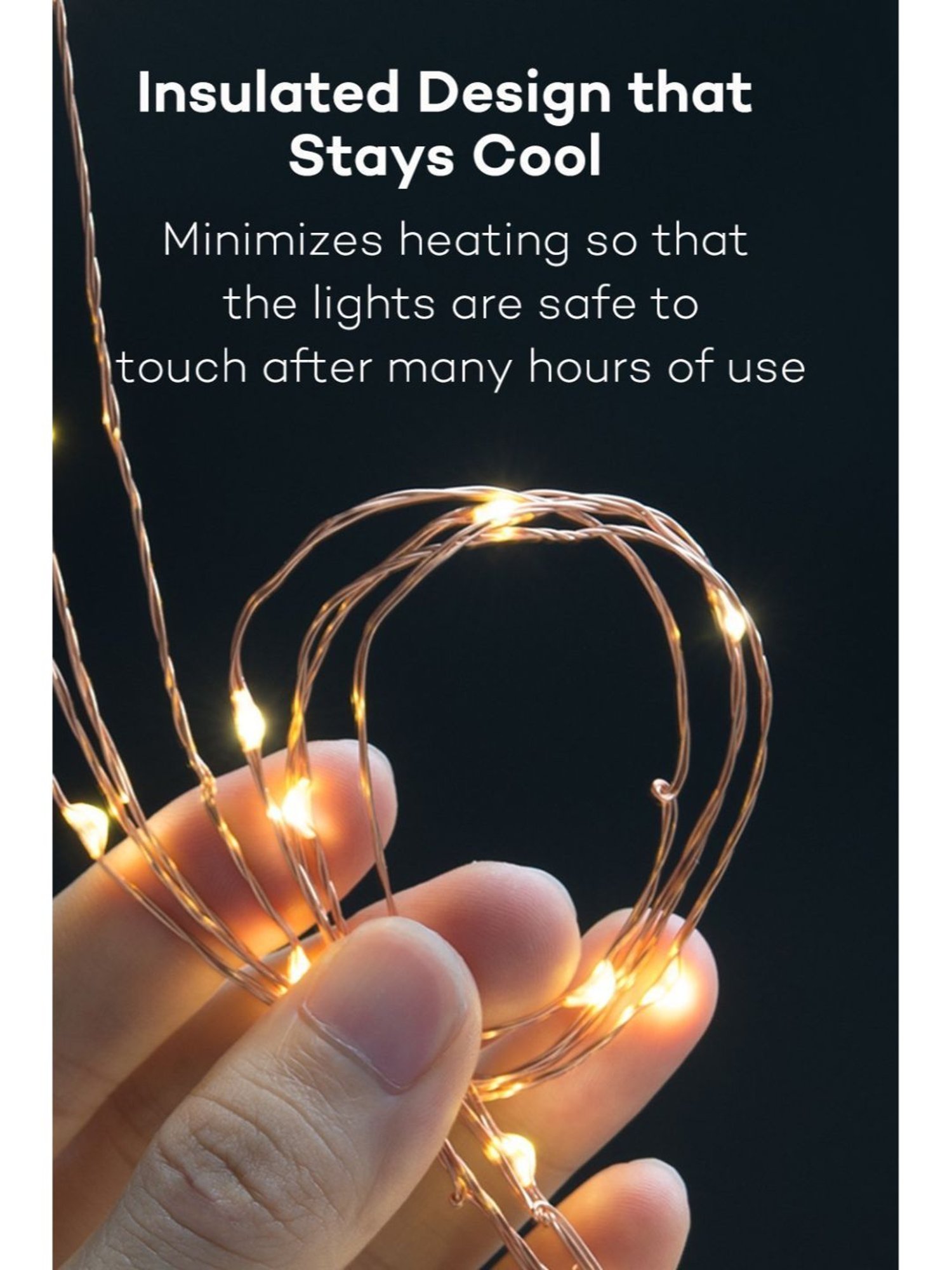 XERGY USB 50 LED 5 Meter Waterproof Fairy String Lights Starry String Lights with USB. (Yellow)