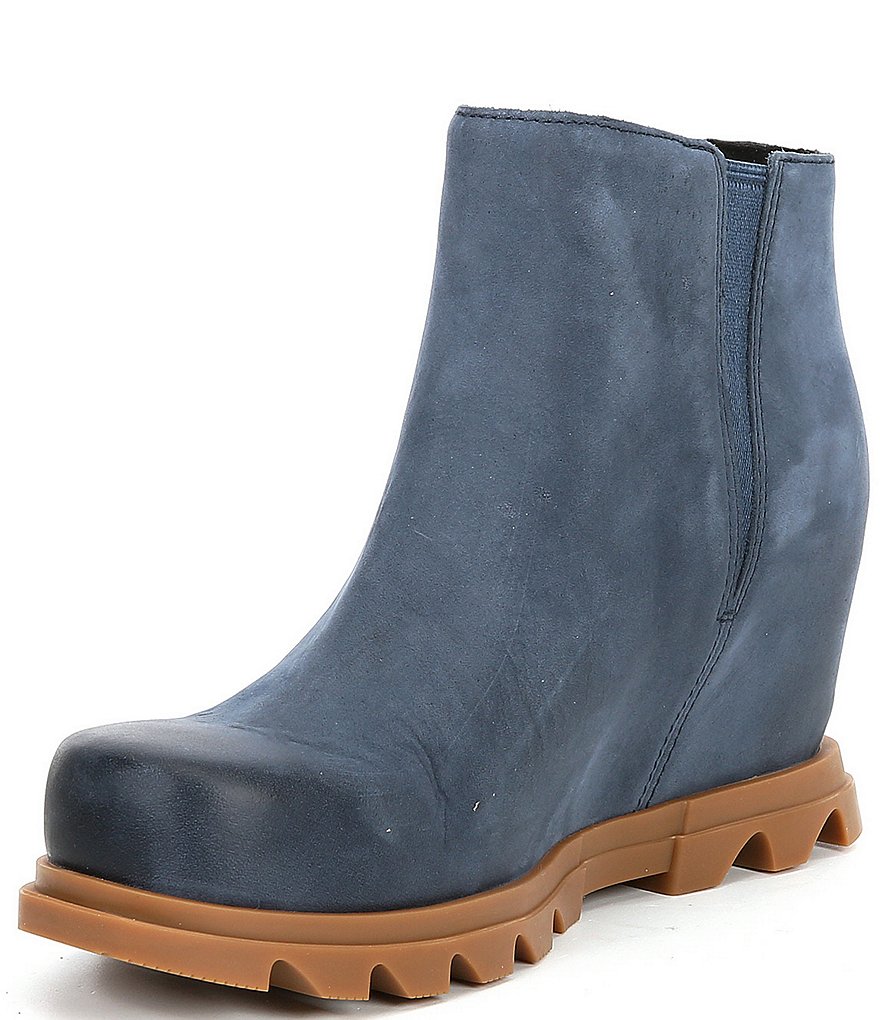 Sorel Joan of Arctic Waterproof Leather Wedge Zip Booties