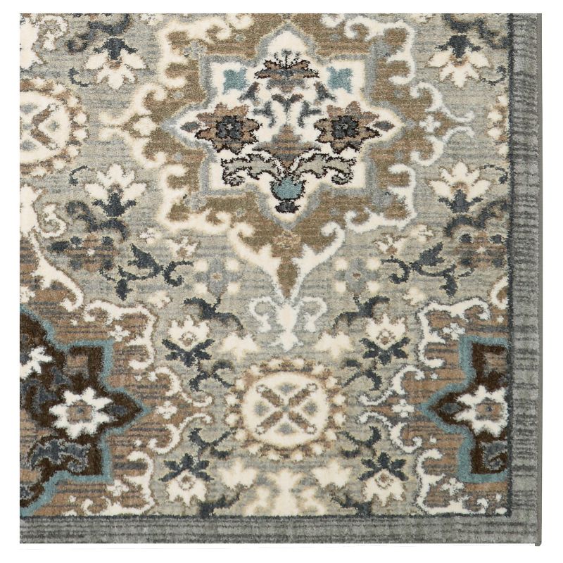Cream Floral Woven Area Rug 8'X11' - Karastan