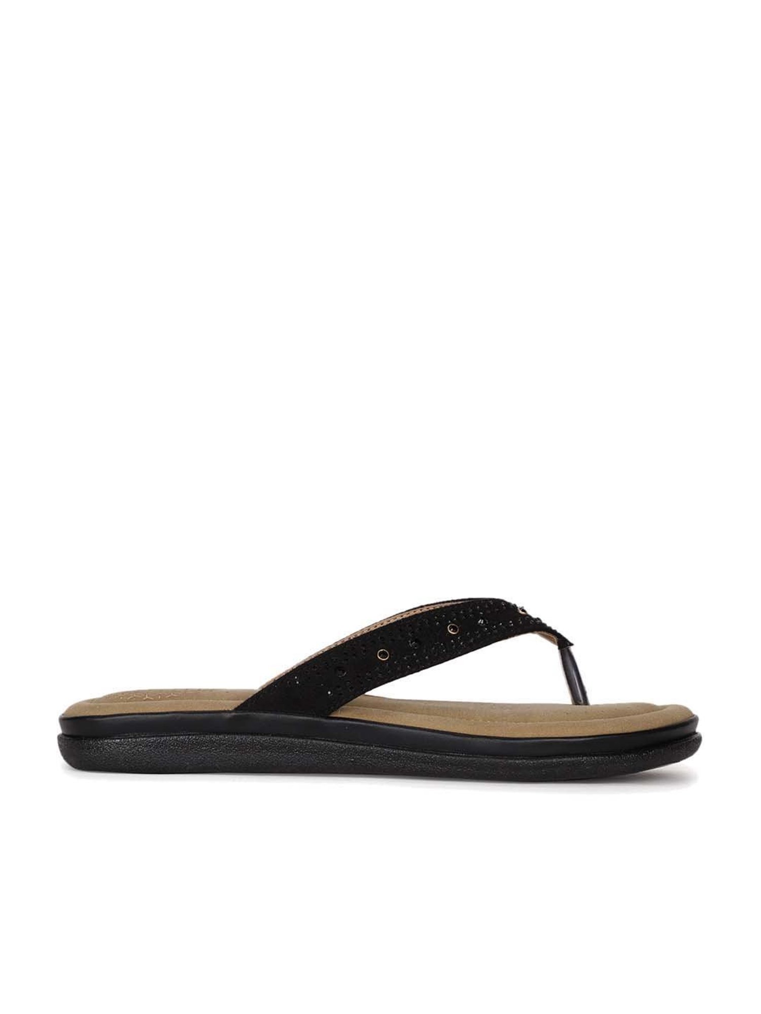 Bata Women's Black Thong Sandals