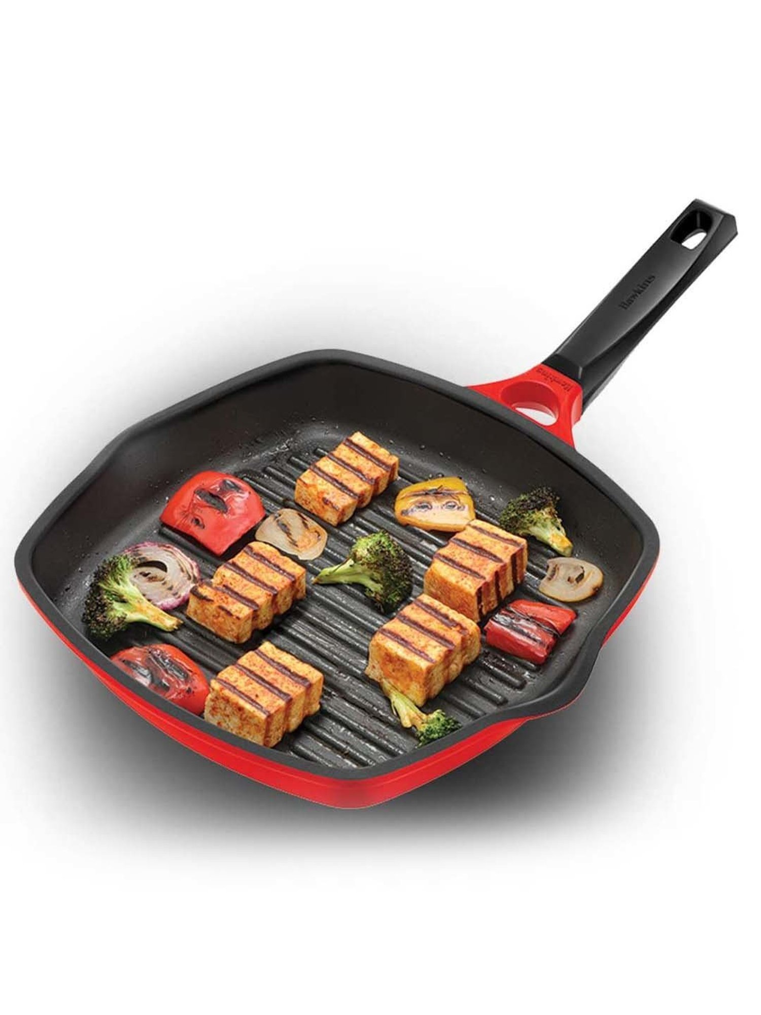 Hawkins Red Ceramic 30 cm Die Cast Grilling Pan (Dcgp30) (1 L)