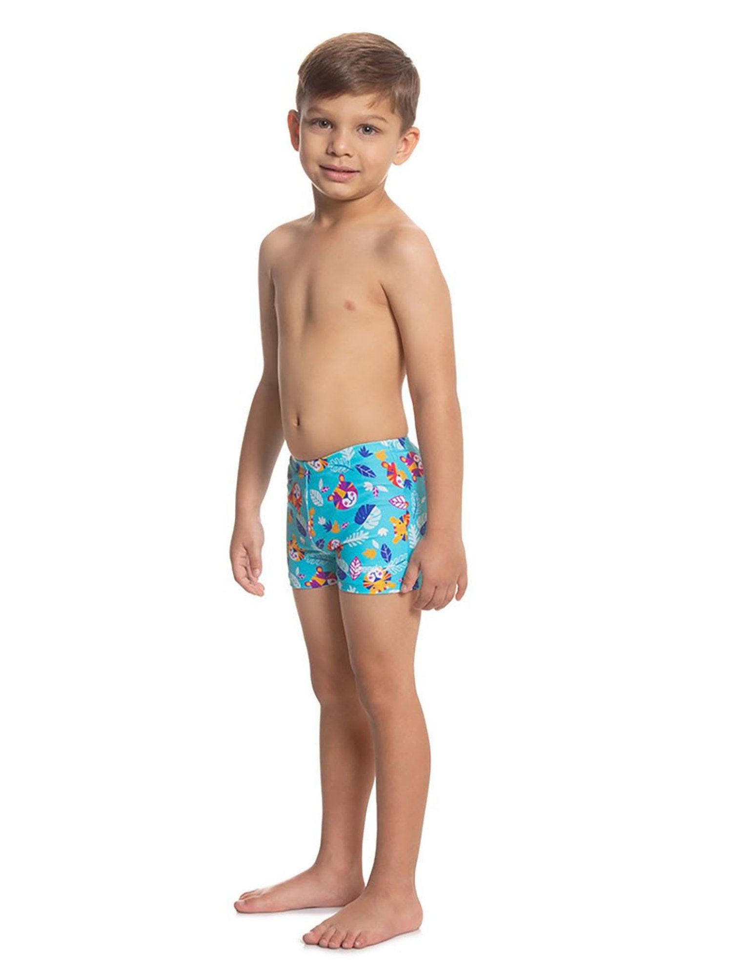 Speedo Kids Blue Printed Swim Shorts