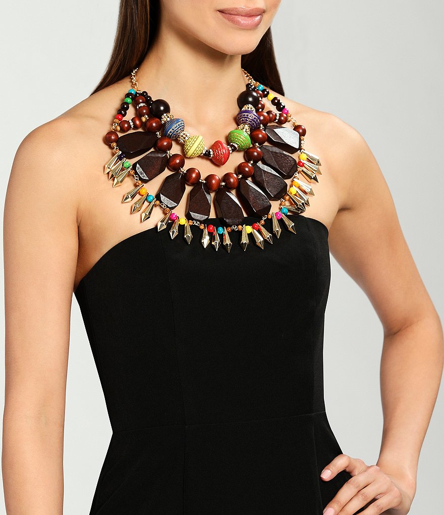 Natasha Accessories Multicolor Statement Necklace