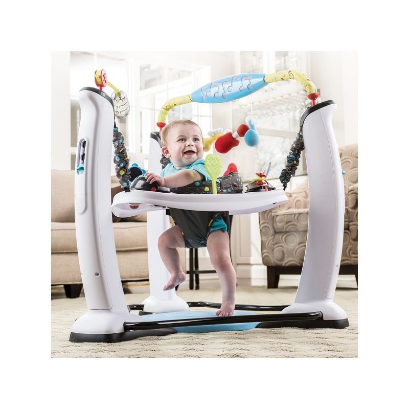 Evenflo ExerSaucer Jump and Learn Jam Session Musical Baby Bouncer Seat Walker Play Activity Jumping Center