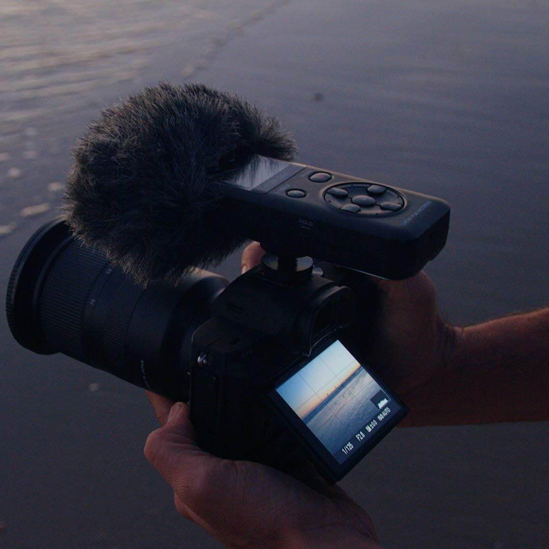 Tascam DR-05X Stereo Handheld Digital Audio Recorder USB Audio Interface Bundle with 32GB Memory Card, Lapel Microphone, AA Batteries, Cable Tie, Card Reader