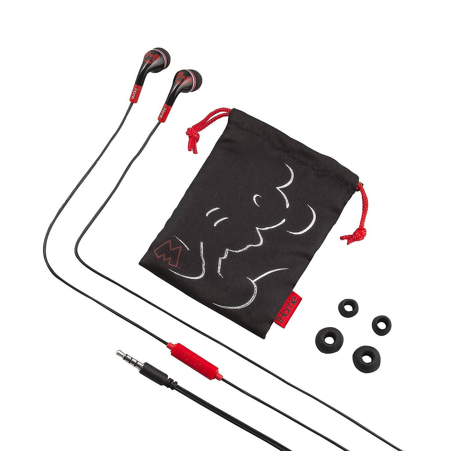 Mickey Mouse Noise Isolating earphones with Travel Pouch, DY-M153