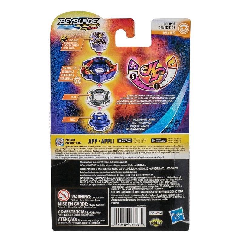 Beyblade Burst Rise Hypersphere Eclipse Genesis G5 Starter Pack