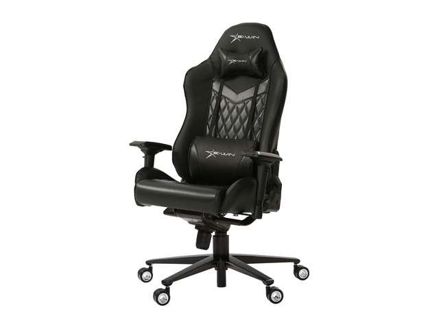 EWin Gaming and Office Chair CPF Champion Series Ergonomic Chair With Pillows (Black)