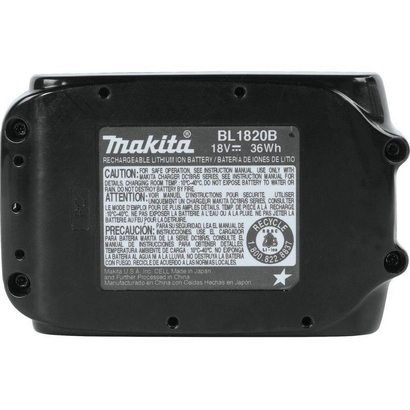 Makita BL1820B 18V LXT 2 Ah Lithium-Ion Slide Battery