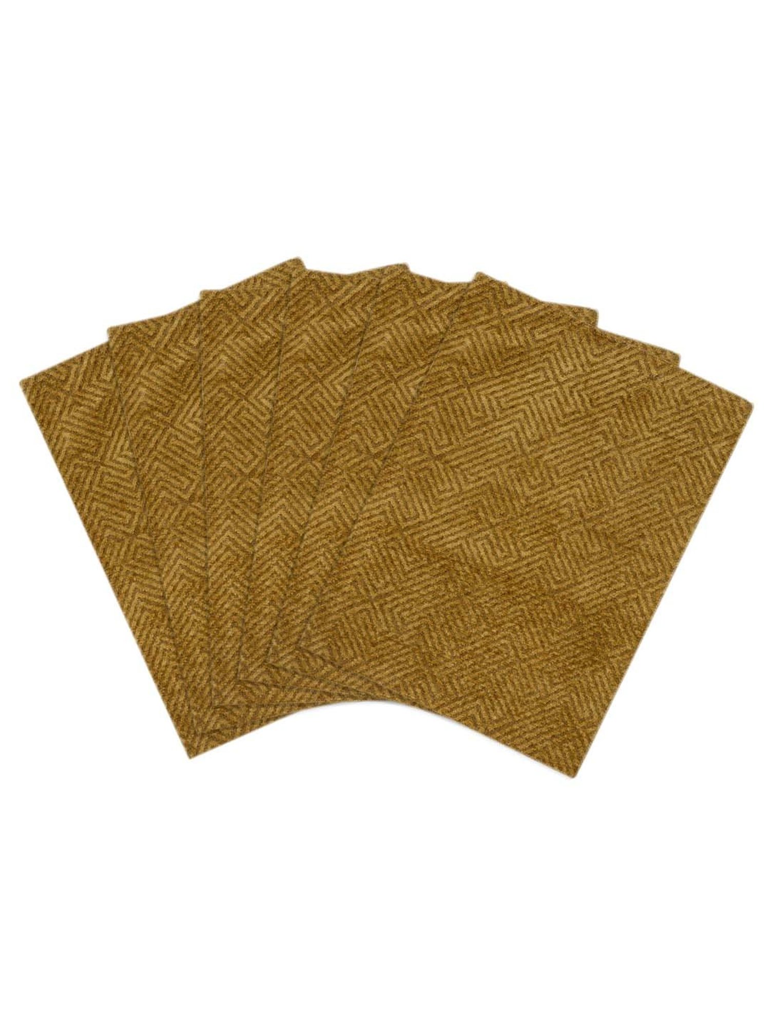Saral Home Golden Chenille Placemats - Set of 6