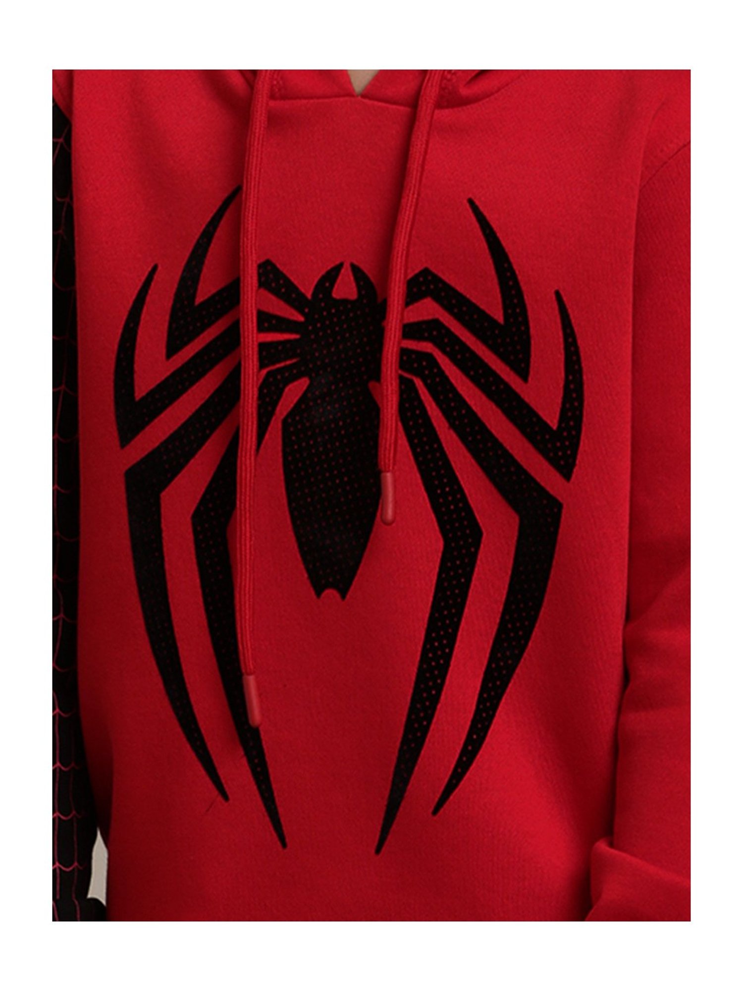 Kidsville Spiderman Printed Multicolor Hoodie For Boys