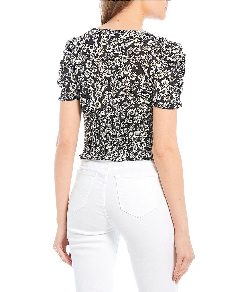 Love & Piece Sleeveless Tie-Die Peplum Hanky Hem Top