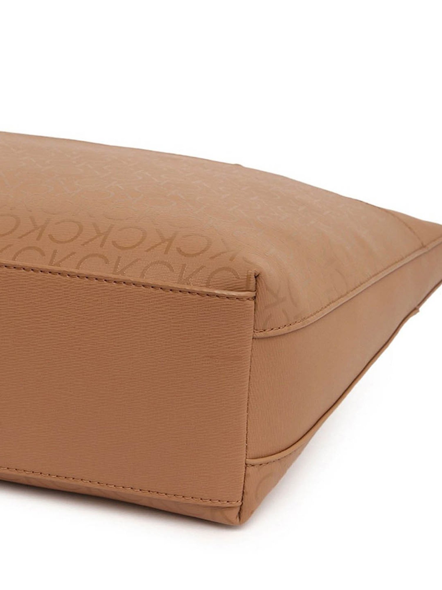 CALVIN KLEIN Brown Logo Shopper Bag