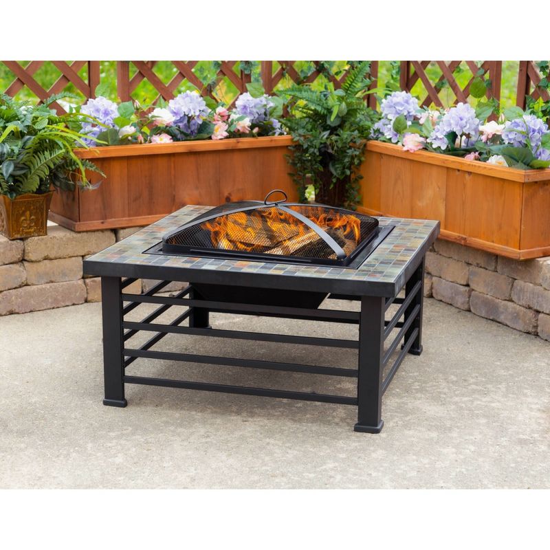 34" Cascade Slate Fire Pit - Pleasant Hearth