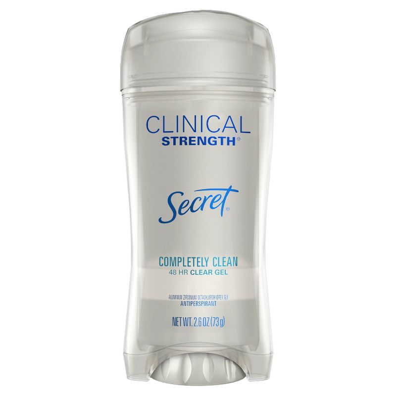 Secret Clinical Strength Completely Clean Clear Gel Antiperspirant & Deodorant - 2.6oz
