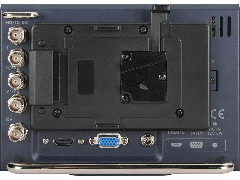 7 inch HD/SD TFT LCD Monitor with V-Mount Battery Mount