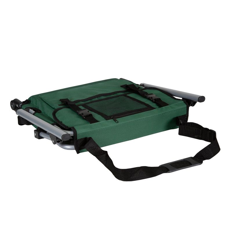 Stansport Folding Stadium Seat With Arms Green/Tan