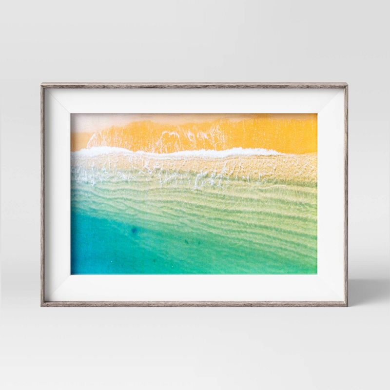 4" x 6" Slanted Step Picture Frame Gray/White - Room Essentials™