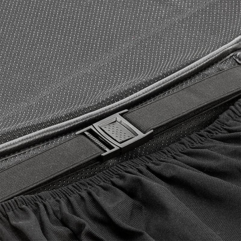 LUNNA 1pc Jet Black Seat Vest Embellished with Swarovski Crystals