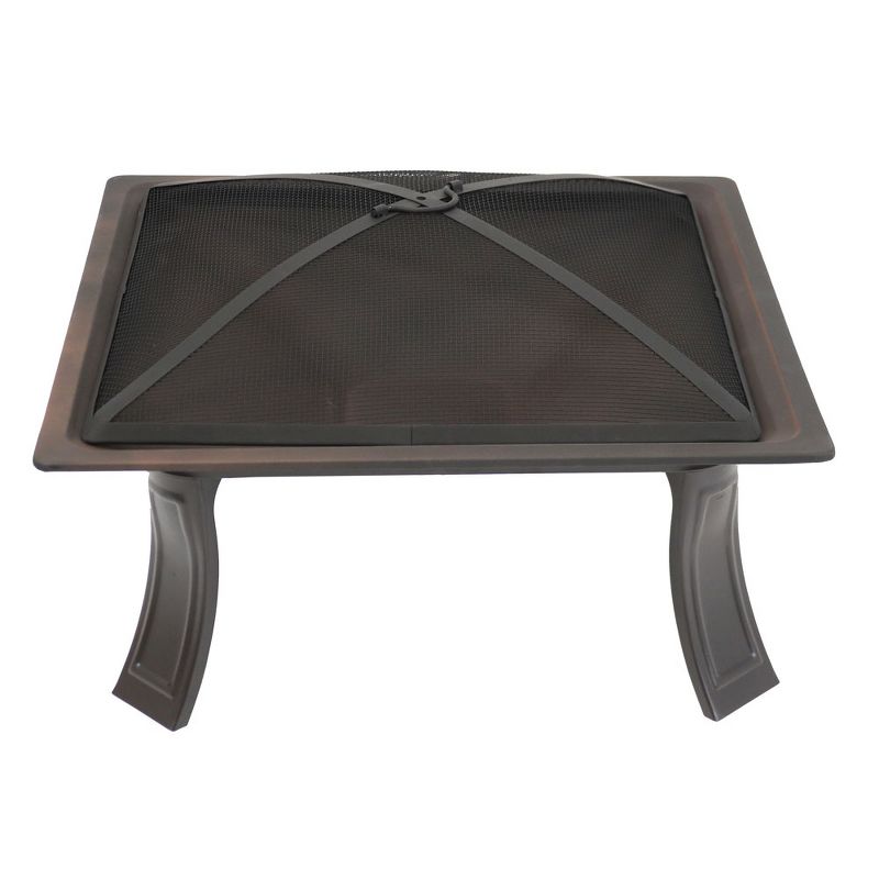 DeckMate 30371 Avondale Outdoor Backyard Patio Portable Steel Fire Bowl Fire Pit, Antiqued Copper Finish