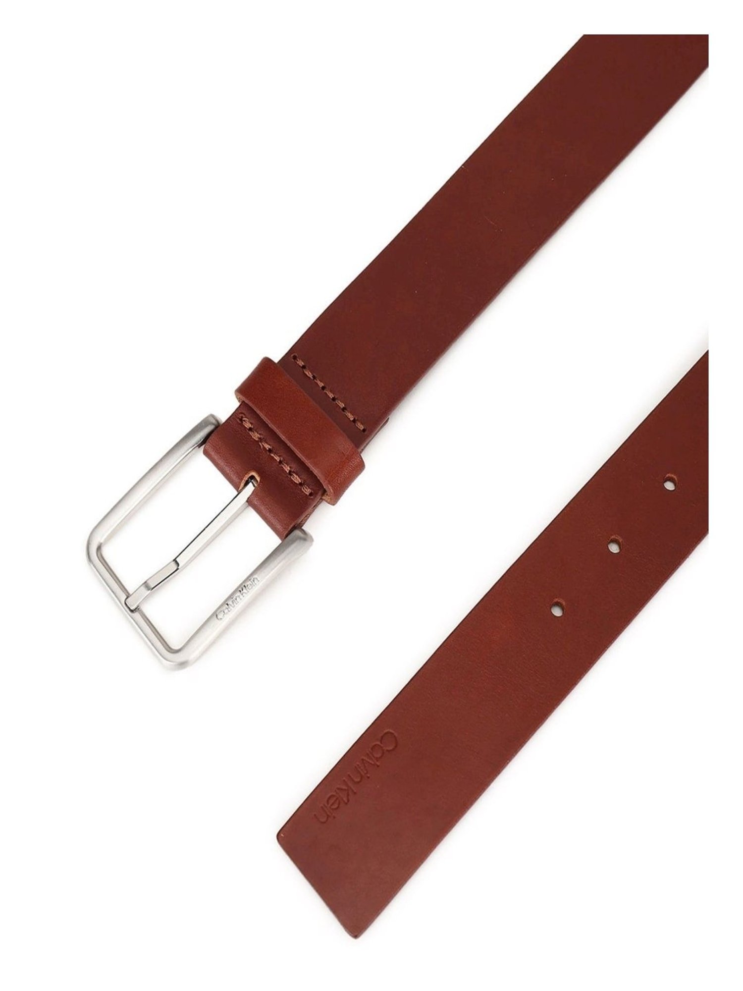 Fossil Julian Black Leather Solid Waist Belt