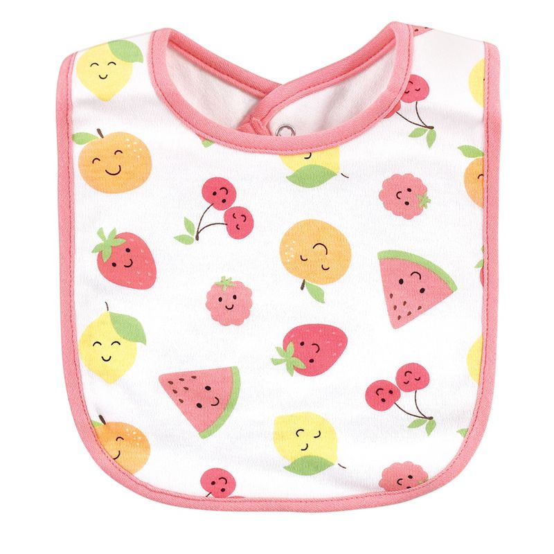 Hudson Baby Unisex Baby Cotton Terry Drooler Bibs with Fiber Filling, Neutral Woodland, One Size