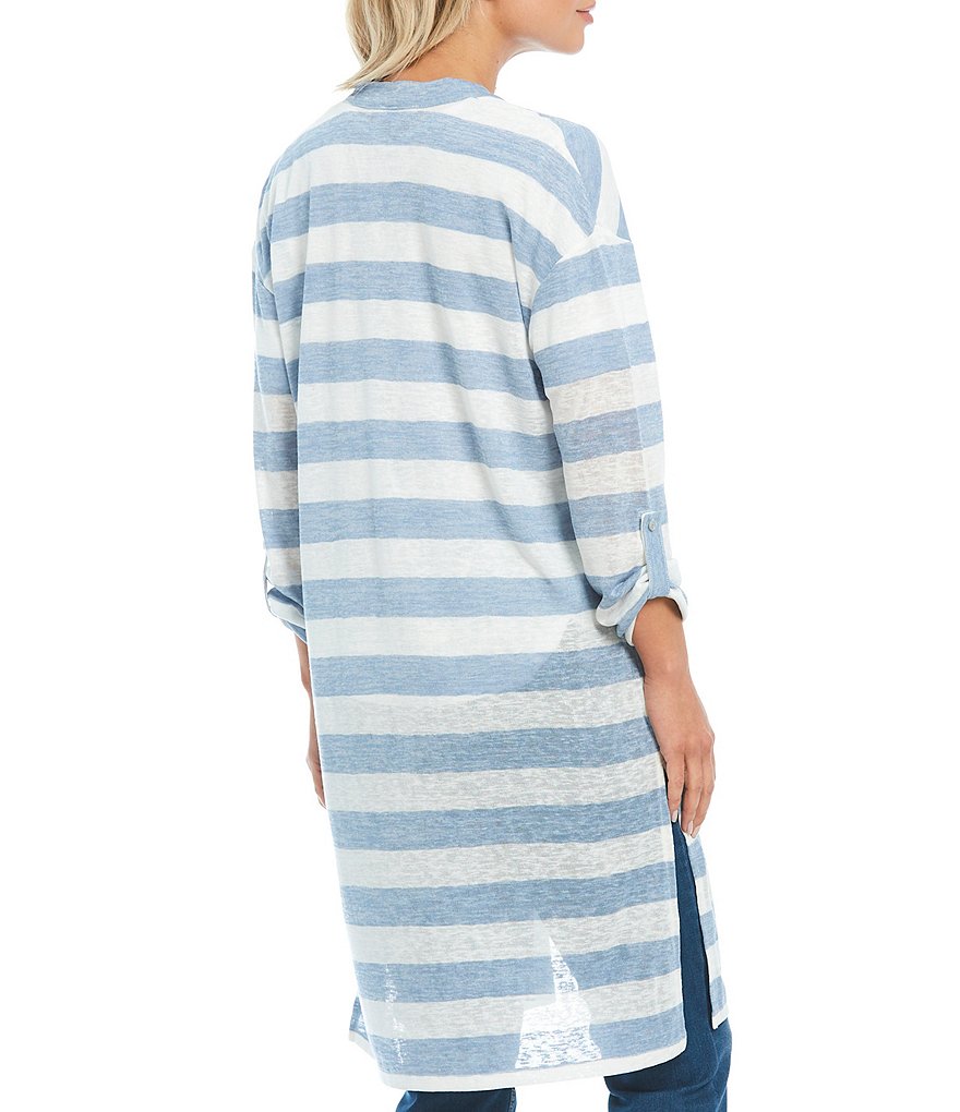 Westbound Two-Pocket 3/4 Roll Tab Sleeve Cardigan