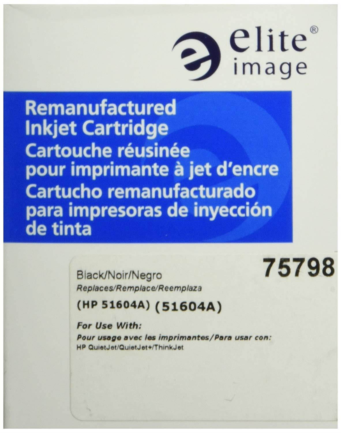 Elite Image ELI75798 Compatible Ink-Jet Replaces HP (51604A), Black