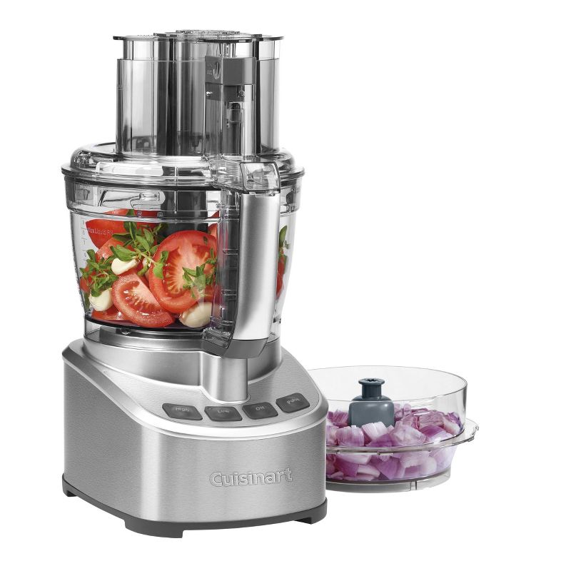 KitchenAid 2 Speed Pulsing Meal Prep Compact Mini Food Processor Chopper with 3.5 Cup Working Bowl, Contour Silver (Certified Refurbished)