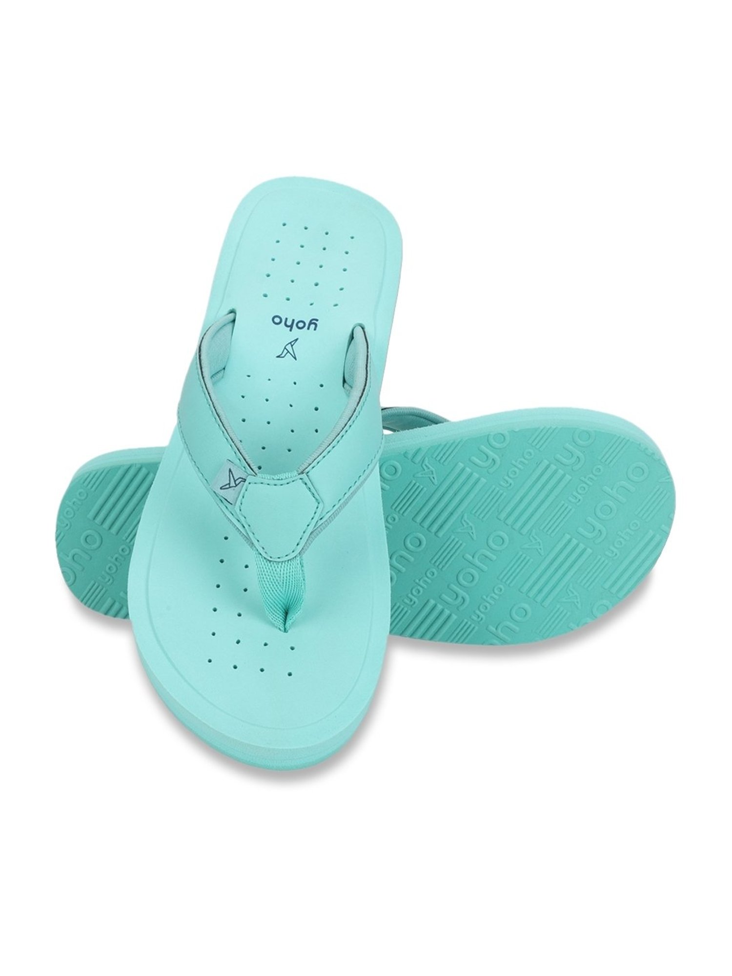 Yoho Women's Arch Support Sea Green Flip Flops