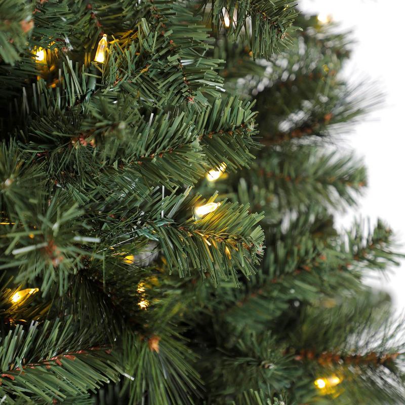 Home Heritage 12' Cascade Cashmere Quick Set Christmas Tree with Changing Lights