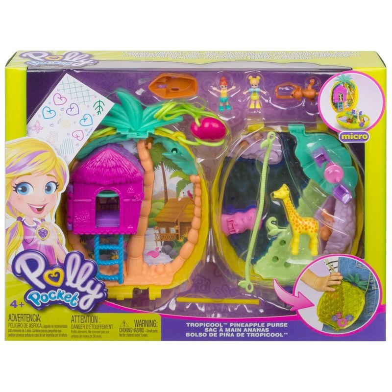 Polly Pocket Tropicool Pineapple Purse Fanny Pack Playset